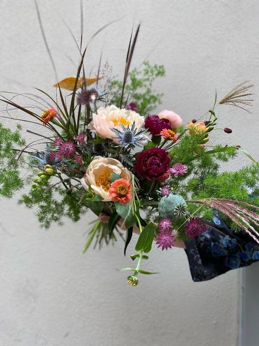 Vild färgglad bukett